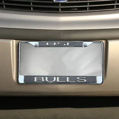 South Florida Bulls Carbon Fiber Team License Plate Frame