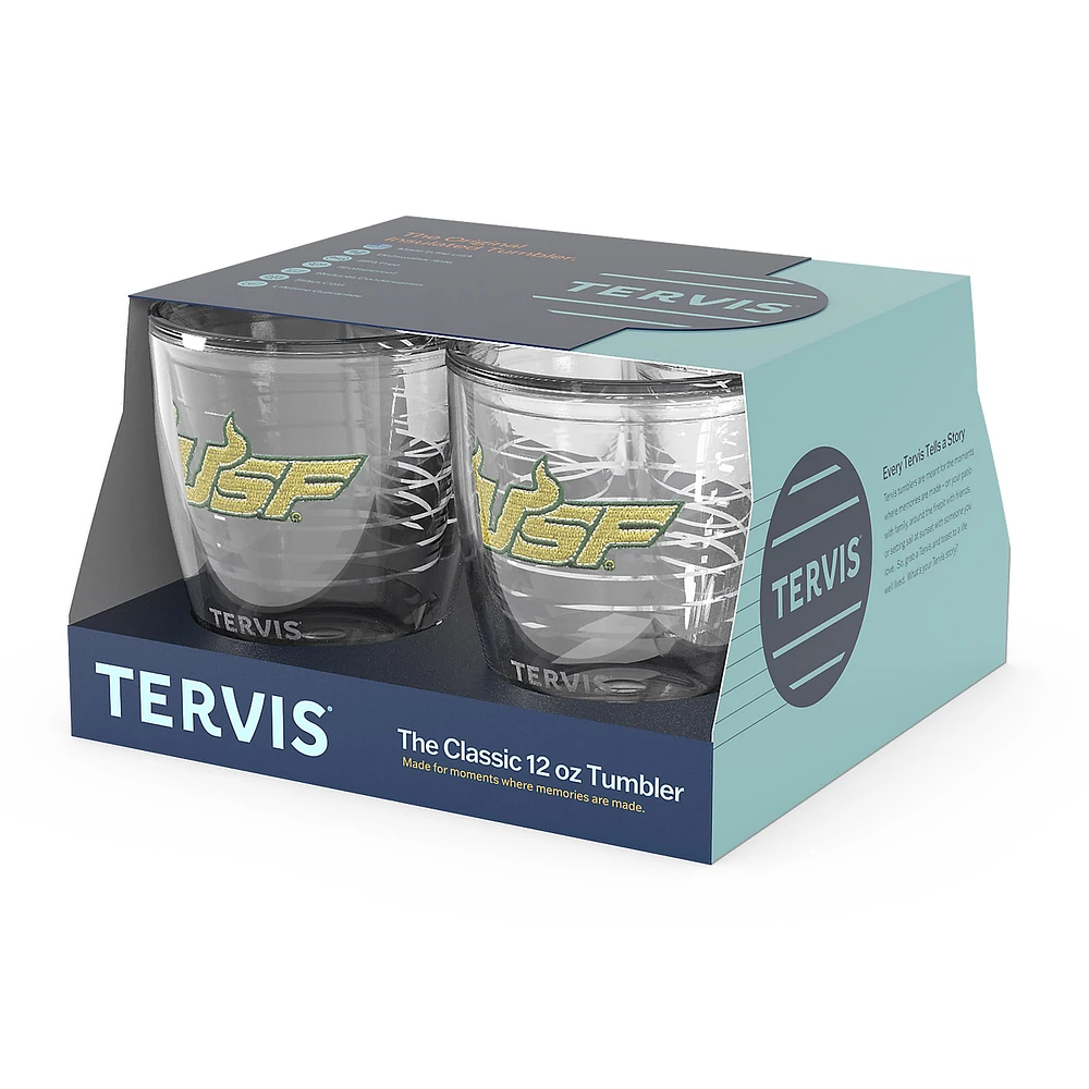 Tervis South Florida Bulls 4-Pack 12oz. Emblem Tumbler Set