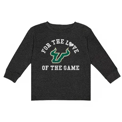 South Florida Bulls Toddler For the Love Long Sleeve T-Shirt - Charcoal