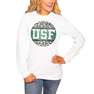 South Florida Bulls Women's Scoop & Score Long Sleeve T-Shirt - White