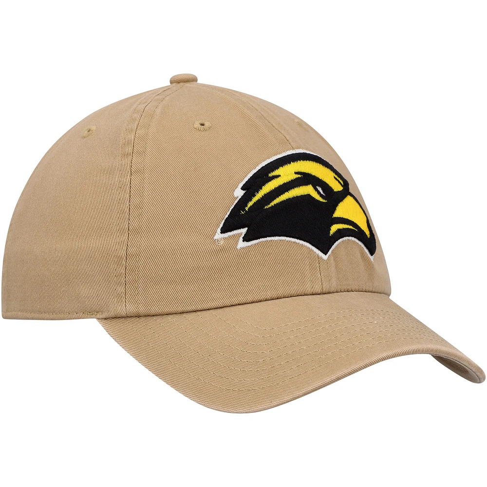 Men's '47 Khaki Southern Miss Golden Eagles Clean Up Adjustable Hat