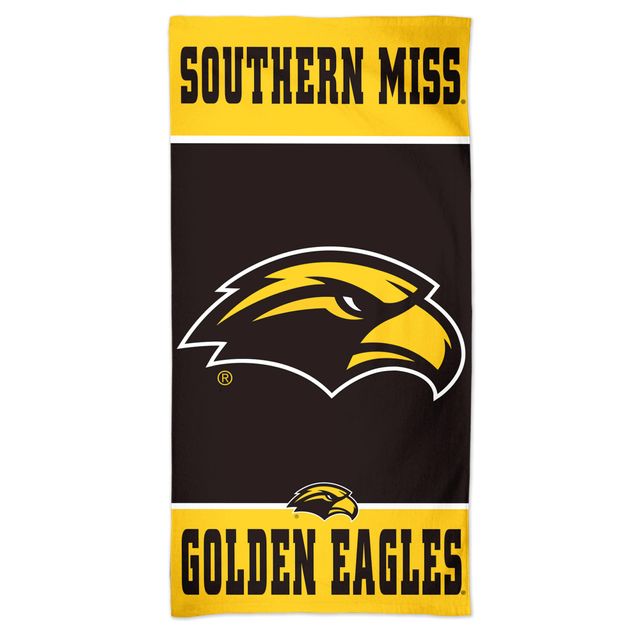 Serviette de plage Spectra WinCraft Southern Miss Golden Eagles 76,2 x 152,4 cm