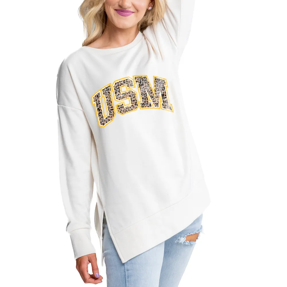 Women's Gameday Couture White Southern Miss Golden Eagles Boyfriend Fit Long  Sleeve T-Shirt