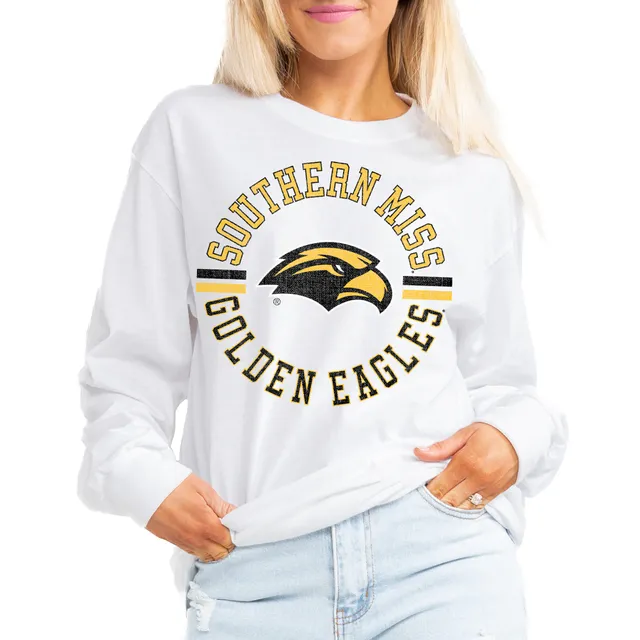 Women's Gameday Couture White Marquette Golden Eagles Boyfriend Fit Long  Sleeve T-Shirt