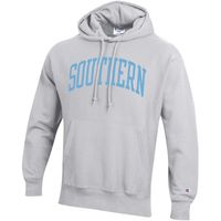 Men's Champion Gray Southern University Jaguars Tall Arch Pullover Hoodie