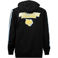 Men's FISLL Black Southern University Jaguars Oversized Stripes Pullover Hoodie