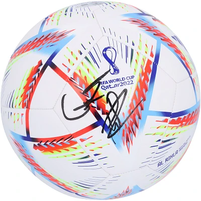 Gavi & Pedri Spain National Team Autographed 2022 FIFA World Cup adidas Soccer Ball