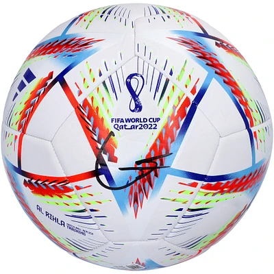 Ballon de football Adidas dédicacé par Gavi pour l'équipe nationale d'Espagne pour la Coupe du monde 2022