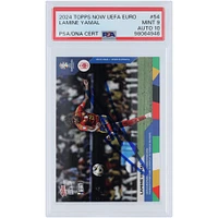 Lamine Yamal Spain National Team Autographed 2024 Topps Now National Debut Youngest Player Youngest Goalscorer #54 PSA Authenticated 9/10 Card