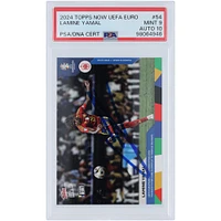 Lamine Yamal Spain National Team Autographed 2024 Topps Now National Debut Youngest Player Youngest Goalscorer #54 PSA Authenticated 9/10 Card