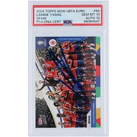 Lamine Yamal Spain National Team Autographed 2024 Topps Now Spain UEFA Euro Winners #59 PSA Authenticated 10/10 Card