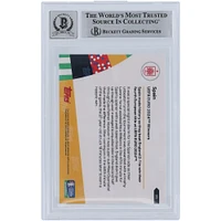 Lamine Yamal Spain National Team Autographed 2024 Topps Now UEFA Euro UEFA Euro 2024 Winners #59 Beckett Fanatics Witnessed Authenticated 9/10 Rookie Card
