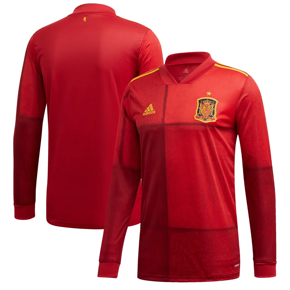 Lids Adidas Spain National 2020 Home Replica Long Sleeve Jersey - Red | Green Tree Mall