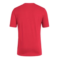 T-shirt adidas rouge pour homme de l'équipe nationale d'Espagne 2024 Champions d'Europe