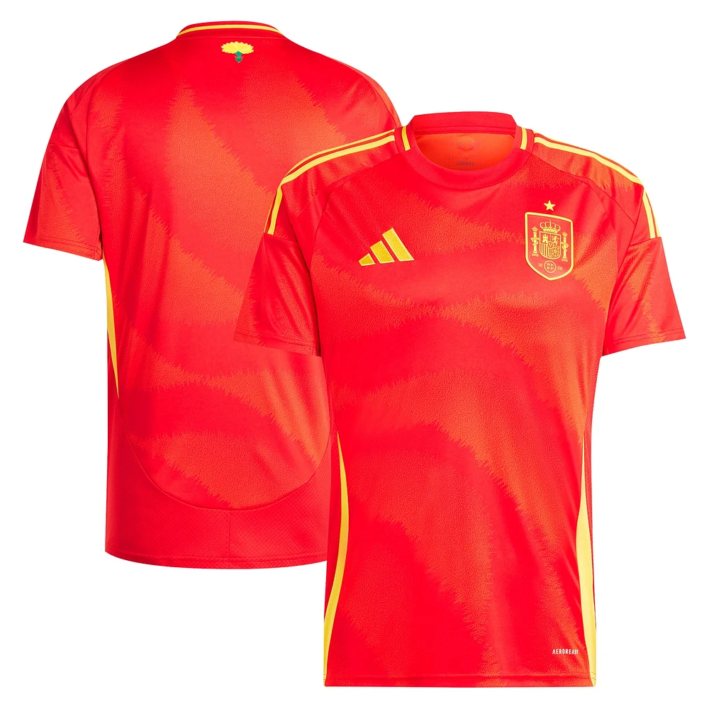 Men's adidas  Scarlet Spain National Team 2024 Home Replica Jersey