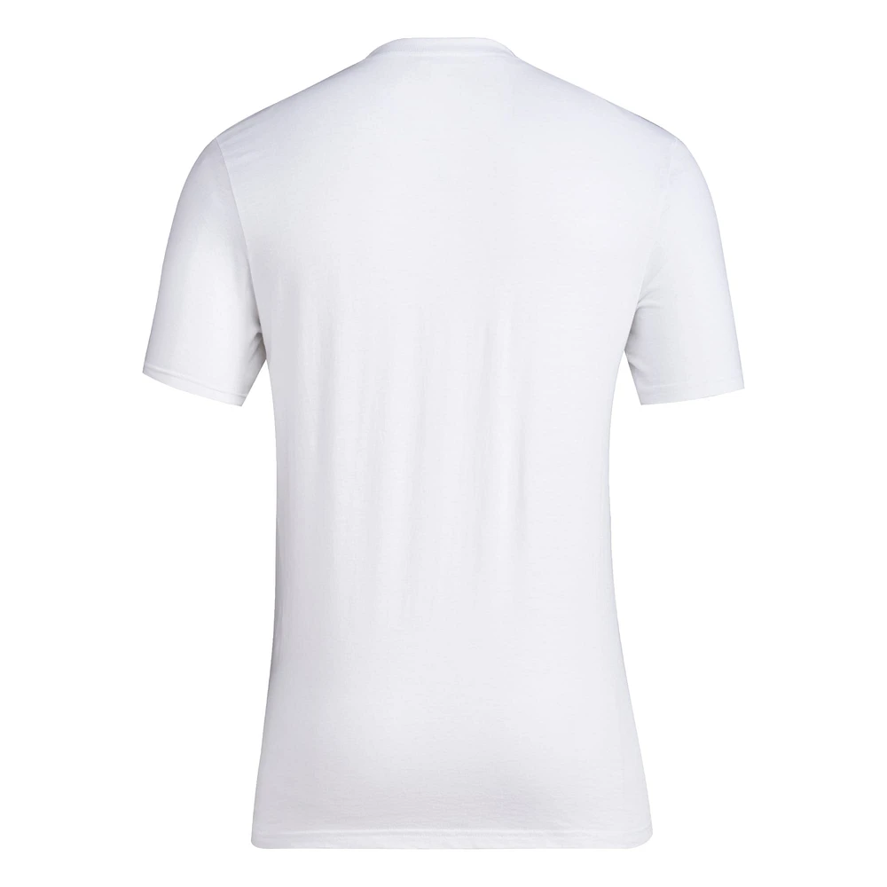 T-shirt adidas blanc pour homme de l'équipe nationale d'Espagne 2024 Champions d'Europe