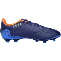 Chaussure adidas bleu marine, orange et blanche dédicacée par l'équipe nationale espagnole de Pedri