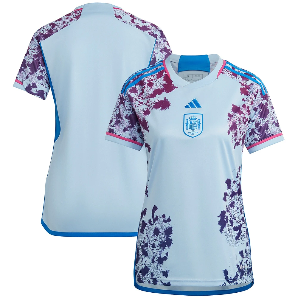 Maillot Femme adidas Espagne National Team 2023 Extérieur Replica Bleu