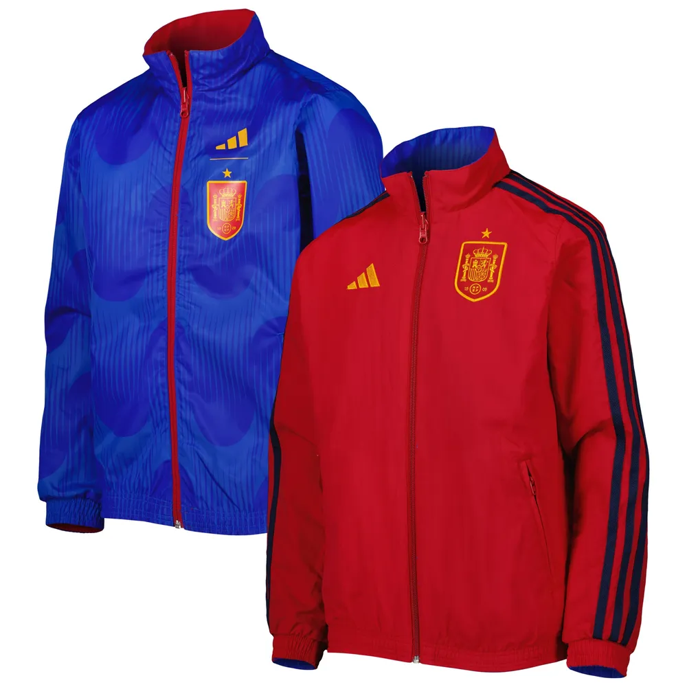Lids Spain National Team adidas Youth Anthem Full-Zip Jacket - Royal/Red | MainPlace Mall