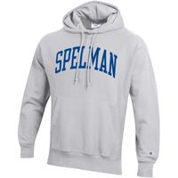 Men's Champion Gray Spelman College Jaguars Tall Arch Pullover Hoodie