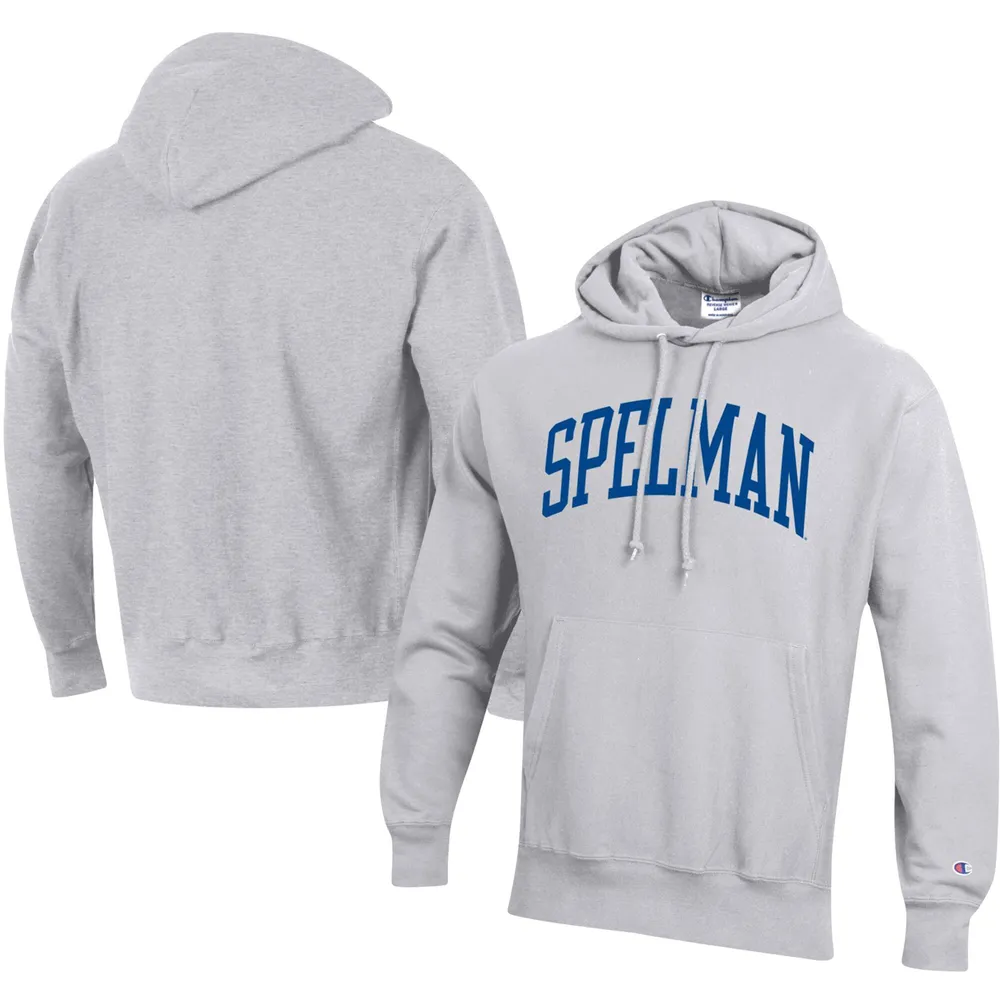 Sweat-shirt gris Champion Spelman College Jaguars Big & Tall Arch Reverse Weave pour homme