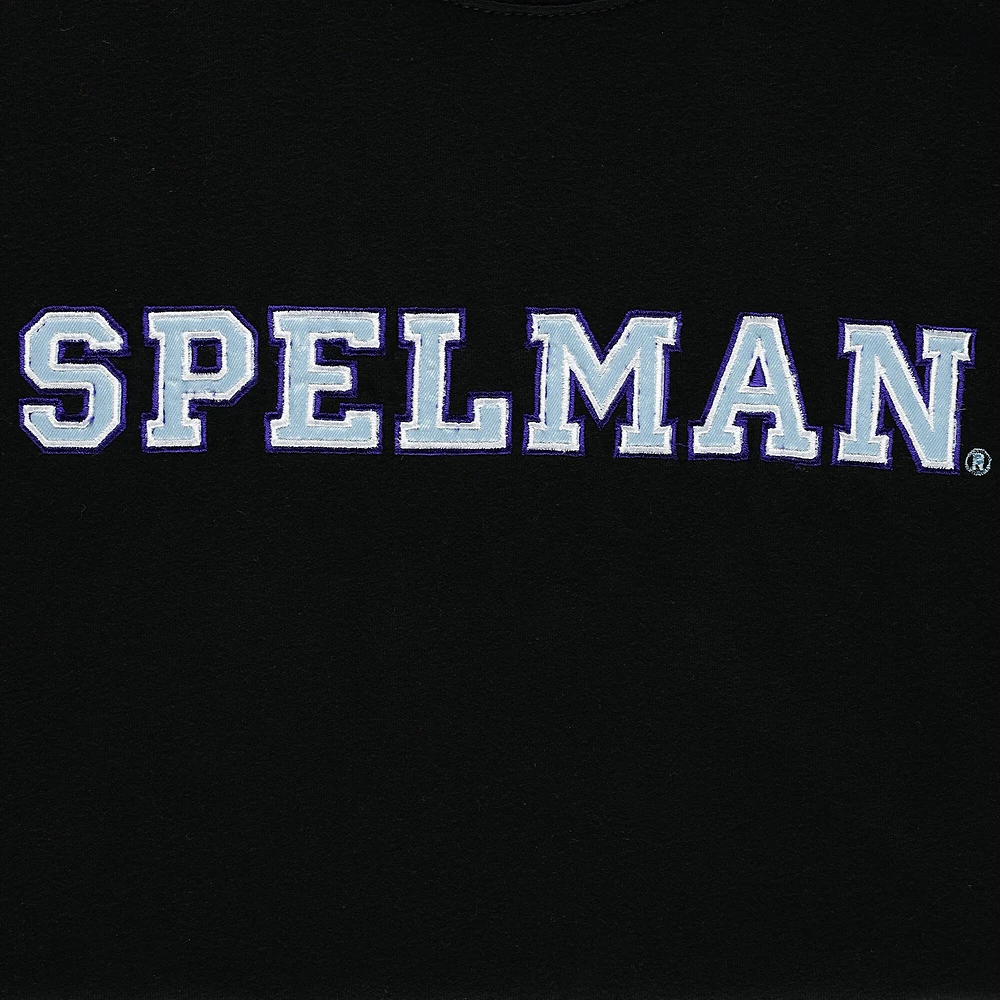 Men's FISLL Black Spelman College Jaguars Applique T-Shirt