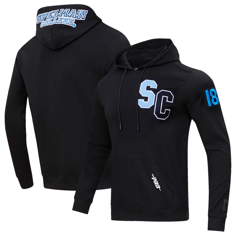 Men's Pro Standard Black Spelman College Jaguars University Classic Pullover Hoodie