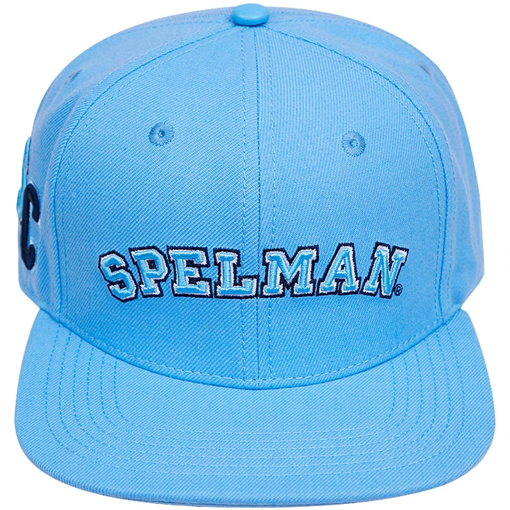 Casquette Snapback bleu clair Pro Standard pour homme avec logo Arch des Jaguars du Spelman College