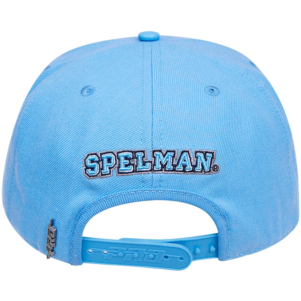 Casquette Snapback bleu clair Pro Standard pour homme avec logo Arch des Jaguars du Spelman College