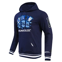 Sweat à capuche en polaire côtelé Pro Standard pour hommes, Spelman College Jaguars Homecoming, bleu marine