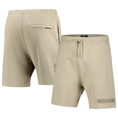 Men's Pro Standard Tan Spelman College Jaguars Neutral Relaxed Shorts