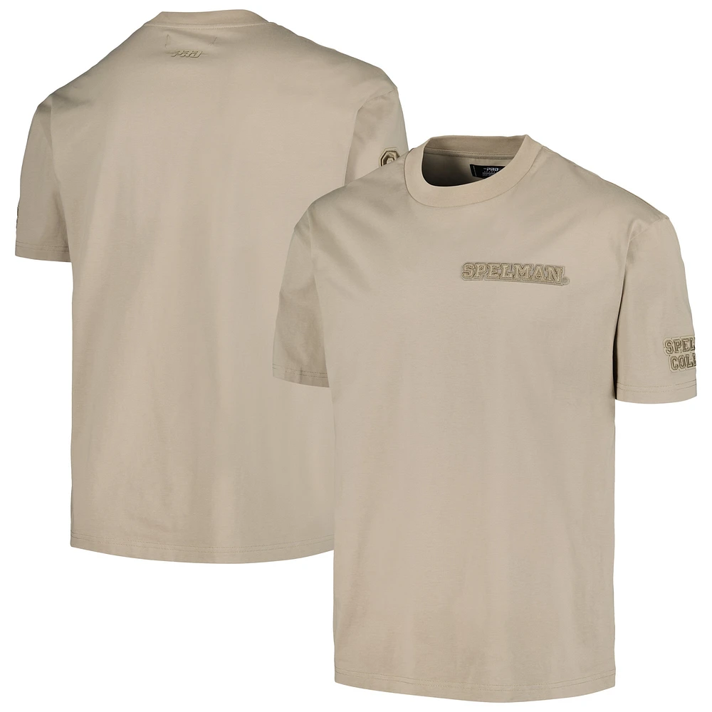 T-shirt neutre Pro Standard Tan Spelman College Jaguars pour hommes