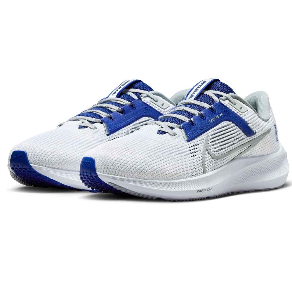 Chaussure de course unisexe Nike Spelman College Jaguars Zoom Pegasus 40 Blanc