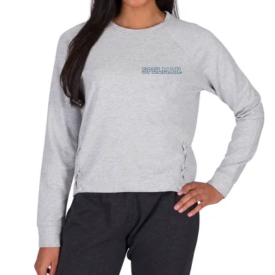 Spelman College Jaguars Concepts Sport Women's Greenway Long Sleeve T-Shirt - Gray