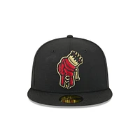 Men's New Era  Black Spokane Indians Theme Nights 59FIFTY Fitted Hat
