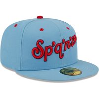 Men's New Era Light Blue Louisville Bats Authentic Collection Alternate Logo 59FIFTY Fitted Hat