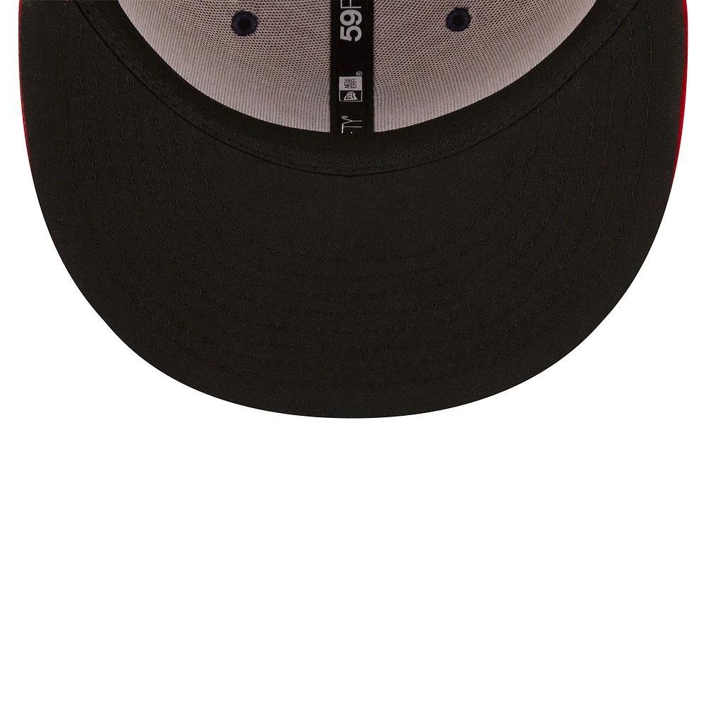 Casquette ajustée 59FIFTY pour homme de la collection authentique Spokane Indians New Era rouge