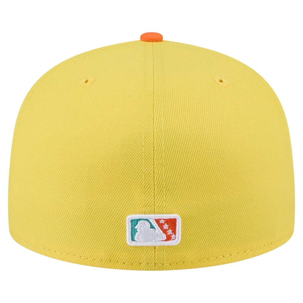 Casquette ajustée 59FIFTY Spokane Indians Copa de la Diversión New Era pour homme jaune
