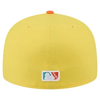 Casquette ajustée 59FIFTY Spokane Indians Copa de la Diversión New Era pour homme jaune