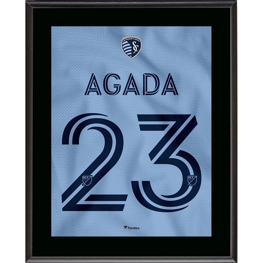 Sporting Kansas City 10.5" x 13" Hoops 4.0 Jersey Style Number 23 Sublimated Plaque