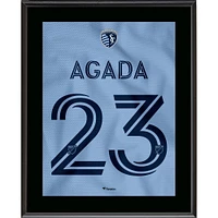  Sporting Kansas City 10.5" x 13" Hoops 4.0 Jersey Style Number 23 Sublimated Plaque