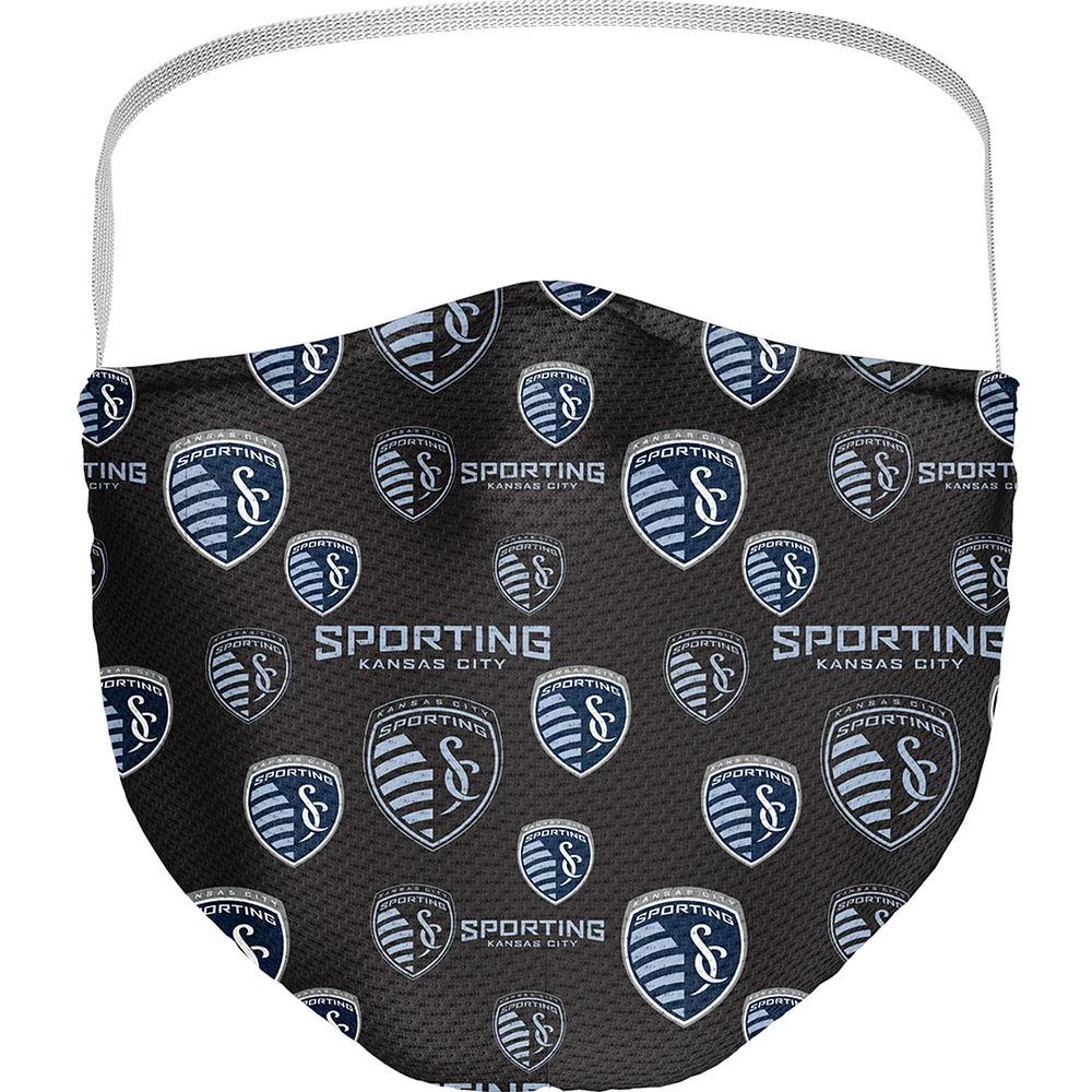 Adult Fanatics Sporting Kansas City All Over Logo Face Covering 3-Pack