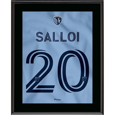 Daniel Salloi Sporting Kansas City 10.5" x 13" Hoops 4.0 Jersey Style Number 20 Sublimated Plaque