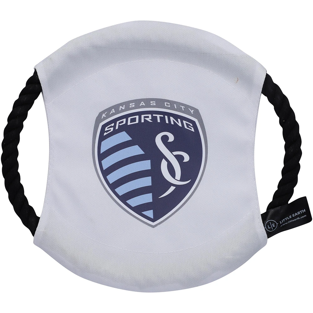 Little Earth White Sporting Kansas City Flying Disc Pet Toy