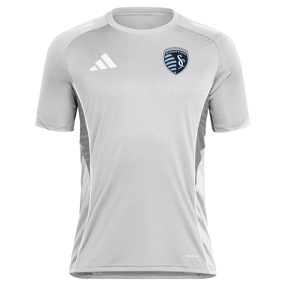 Maillot d'entraînement adidas Silver Sporting Kansas City 2025 pour homme