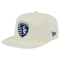 Men's New Era  Cream Sporting Kansas City 2025 Kickoff Snapback Golfer Hat