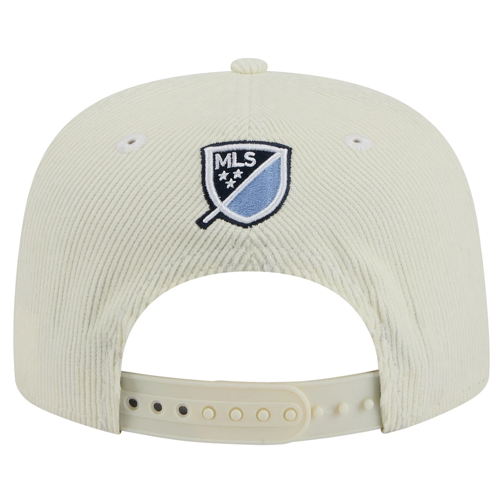Men's New Era  Cream Sporting Kansas City 2025 Kickoff Snapback Golfer Hat