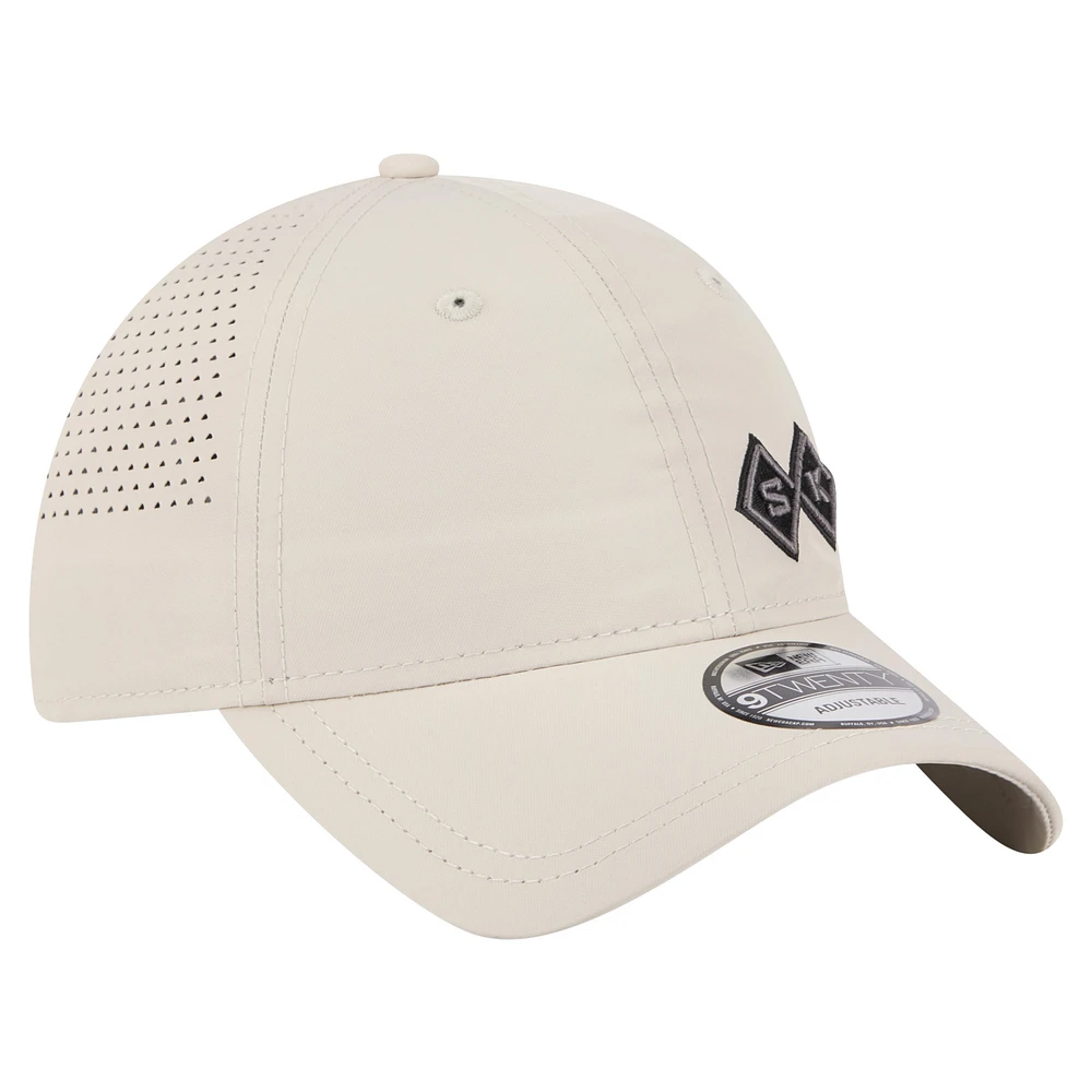 Men's New Era  Tan Sporting Kansas City Active 9TWENTY Adjustable Hat