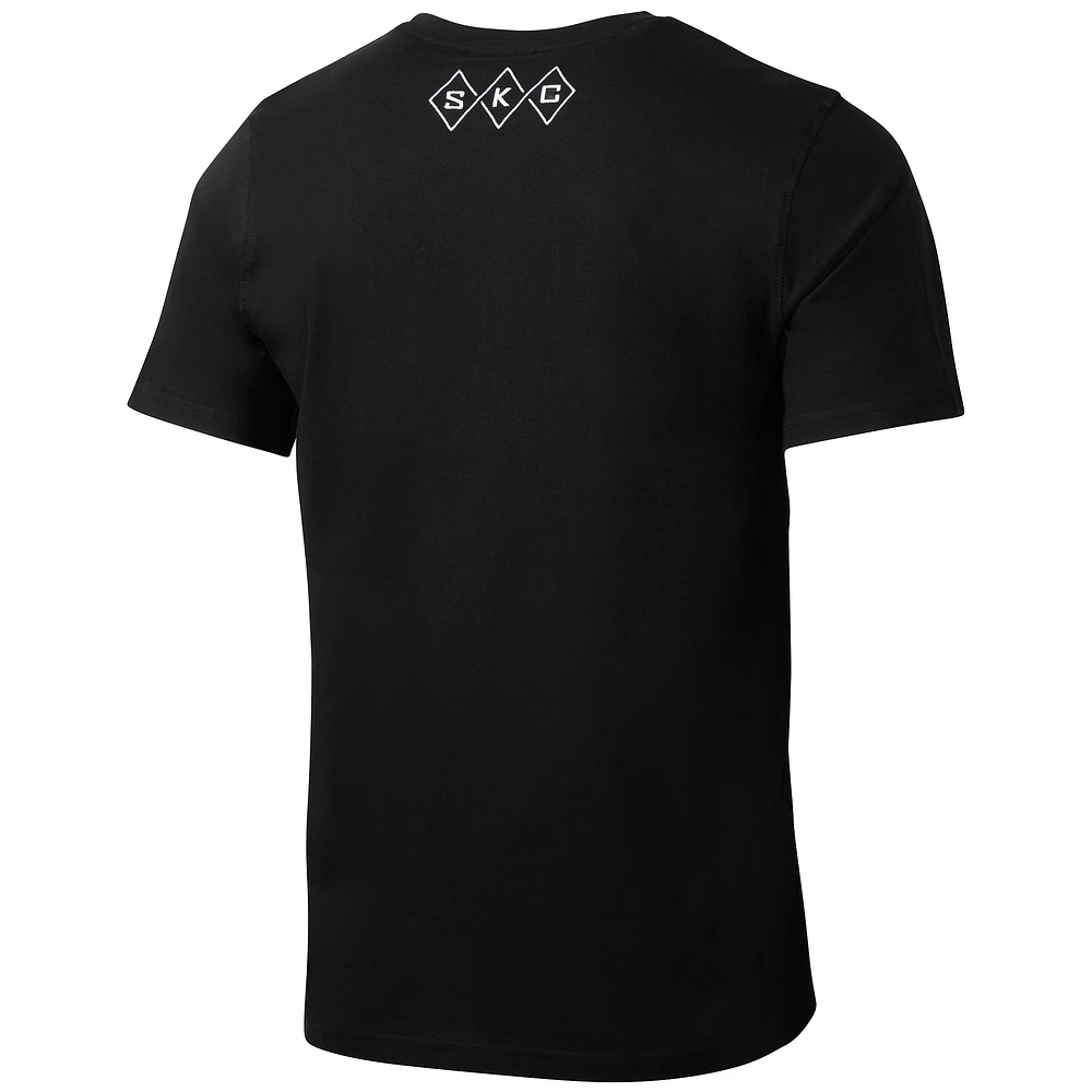 T-shirt décontracté noir Sporting Kansas City Game Day pour homme avec motif sportif Suède