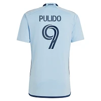 Maillot Adidas Alan Pulido Light Blue Sporting Kansas City 2023 Hoops 4.0 Replica Player pour homme